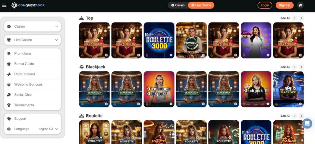 Conquestador Casino : Bonuses, VIP Rebate, Games image 3